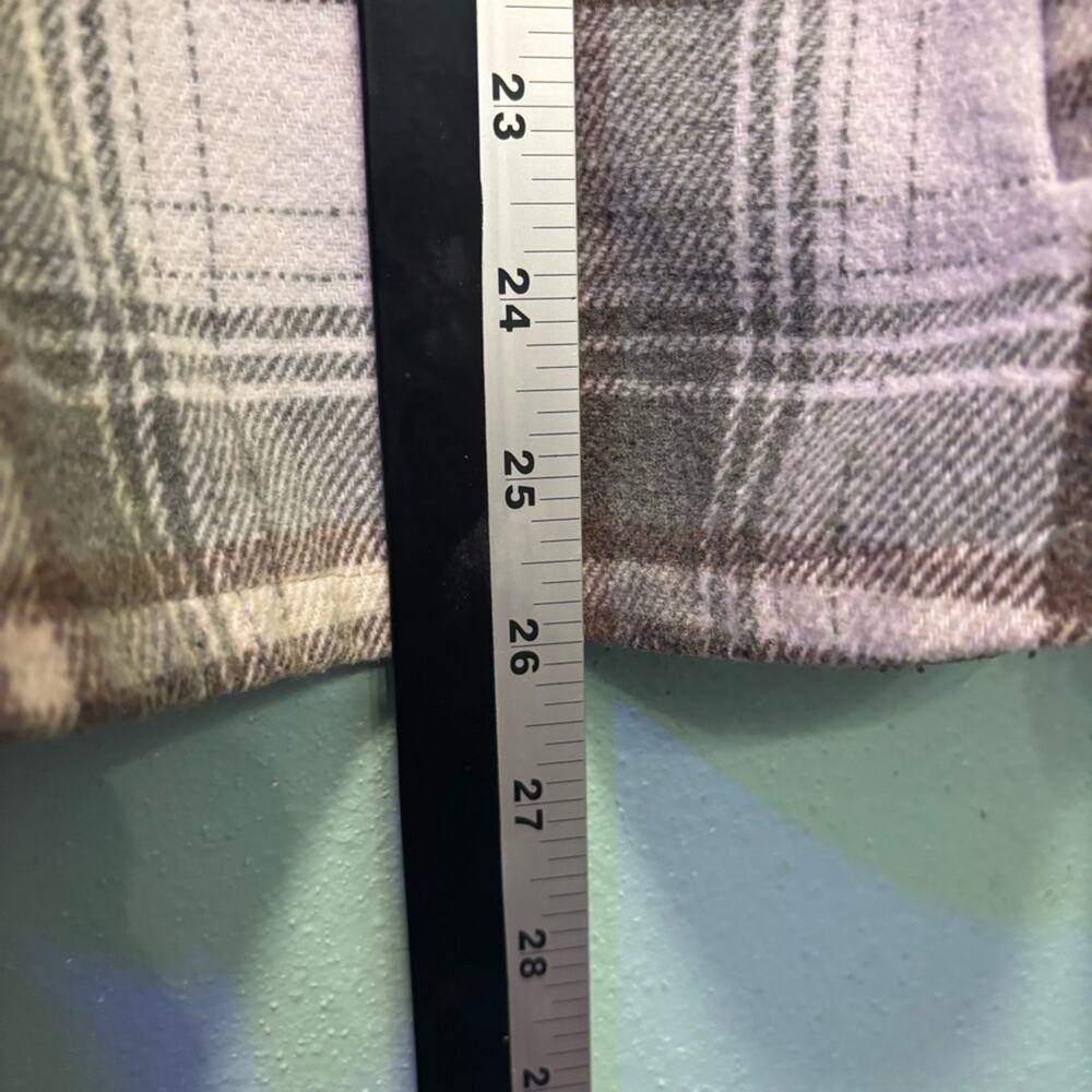 JODIFL Plaid Flannel Shacket Green Brown Cream | Women’s Small - Picture 9 of 11